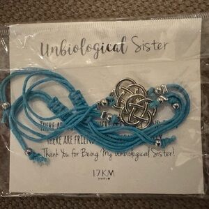 Silver and Blue Friendship Bracelet